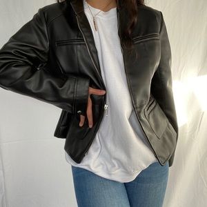 Brandon Thomas Leather Jacket Size Large